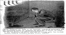Figura 2: Empresario encarcelado. El Mosquito,  28/11/ 1890