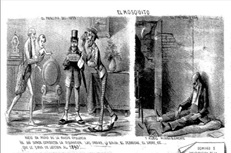 Figura 3: El principio y el fin de 1889. El Mosquito, 5  /1/ 1890
