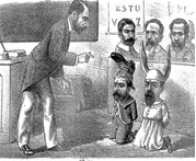 Figura 7: Caricatura de José Gálvez. El Mosquito, 6/4/1890
